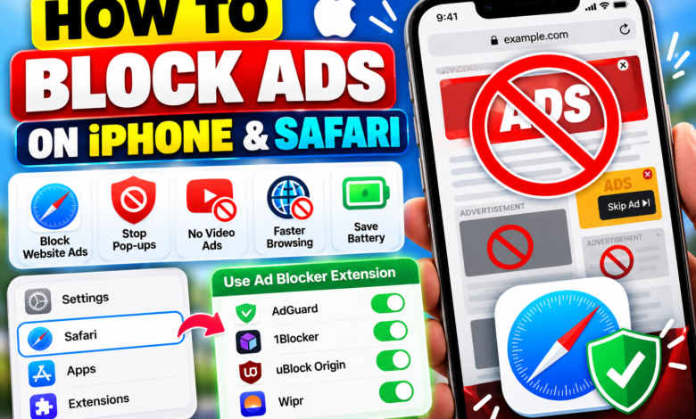How to Block Ads on iPhone & Safari (Free & Easy Method)