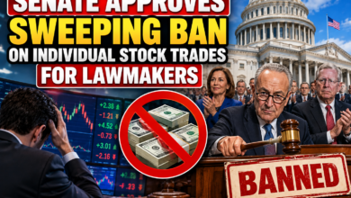 U.S. Senate chamber during vote on Congressional Stock Transparency and Ethics Reform Act